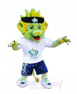 Light Green Lion Mascot Costumes