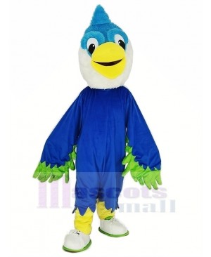 Royal Blue Head Bird Mascot Costume Animal