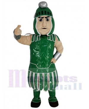 Green Spartan Trojan Knight Sparty Warrior Mascot Costume People