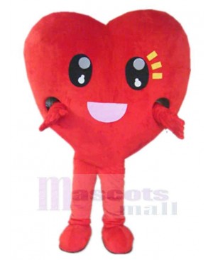 Funny Red Heart Mascot Costume