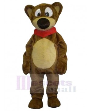Bear with Big Nose Mascot Costume Animal