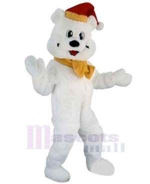 Funny White Bear Mascot Costume Animal