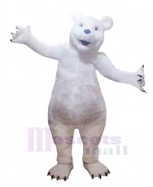 Happy Polar Bear Mascot Costume For Adults Mascot Heads