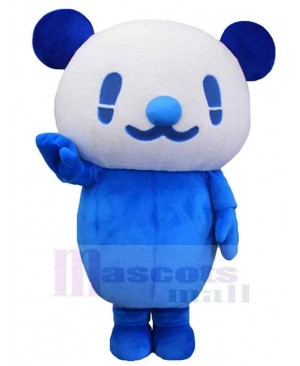 Sweet Blue Panda Mascot Costume Animal