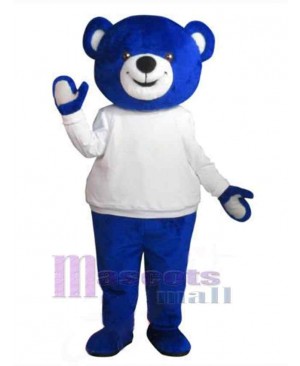 Blue Bear Mascot Costume Animal