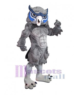 Muscle Owl Mascot Costume Animal